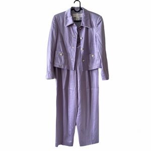 ESCADA vintage high waisted power suit lavender